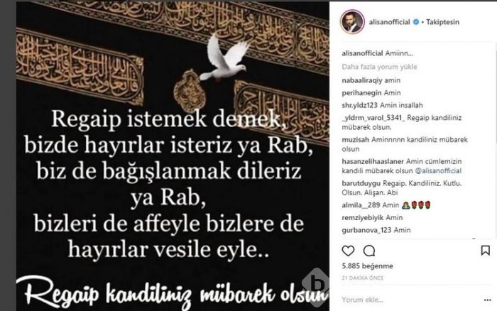 Ünlü isimlerin Instagram paylaşımları (22.03.2018)