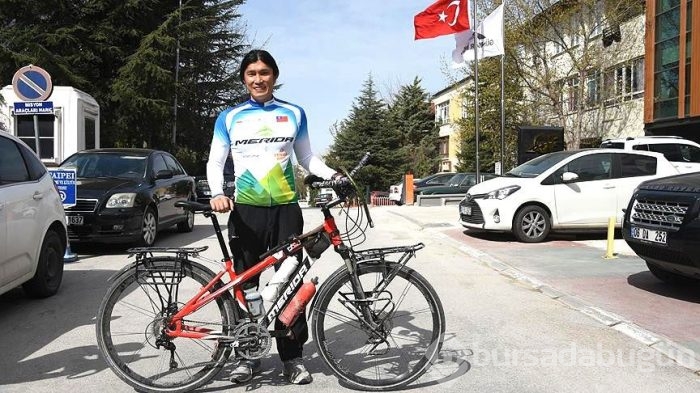 Bisikletle dünya turuna çıkan Tayvanlı Türkiye'de! 