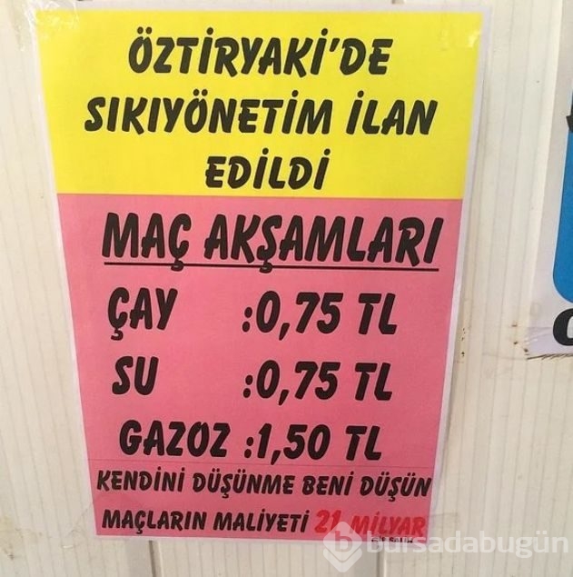 Esnaf tabelaları görenleri kırdı geçirdi! 