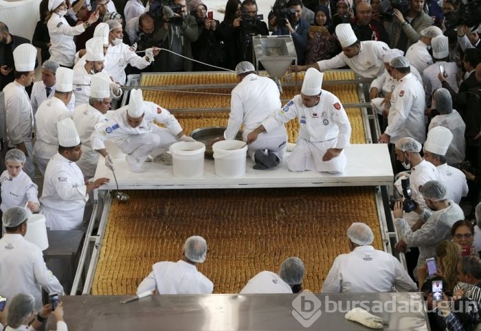 İşte dünyanın en büyük baklavası! 
