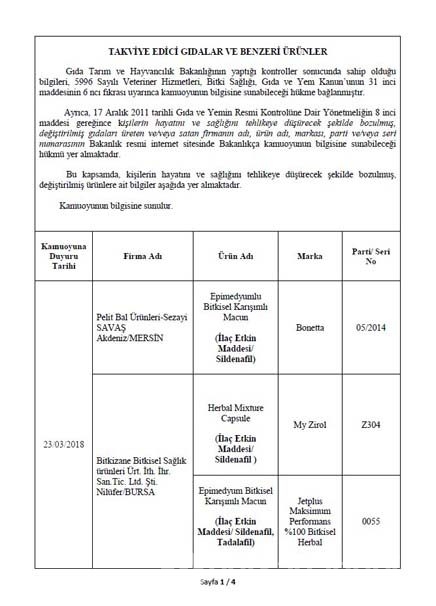 Bakanlık, 173 firmaya ait hileli ürünleri kamuoyuna açıkladı 