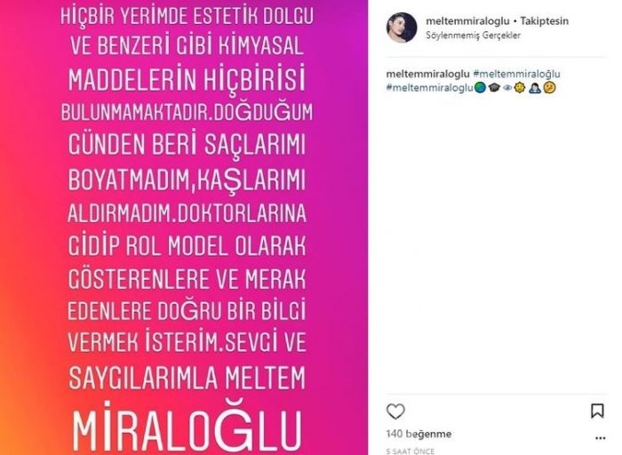 Ünlülerin Instagram paylaşımları (23.03.2018)