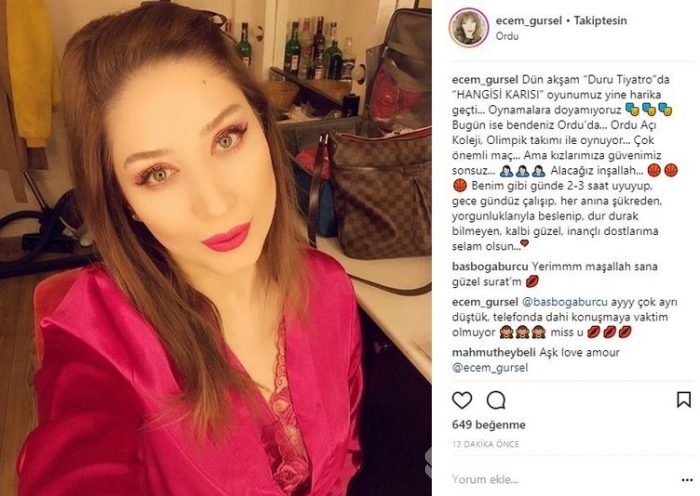 Ünlülerin Instagram paylaşımları (23.03.2018)