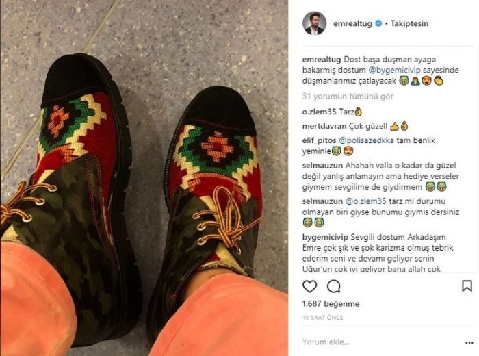 Ünlülerin Instagram paylaşımları (23.03.2018)