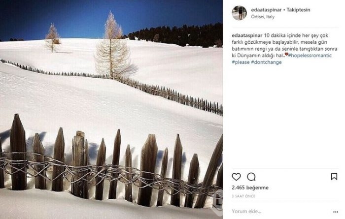Ünlülerin Instagram paylaşımları (23.03.2018)