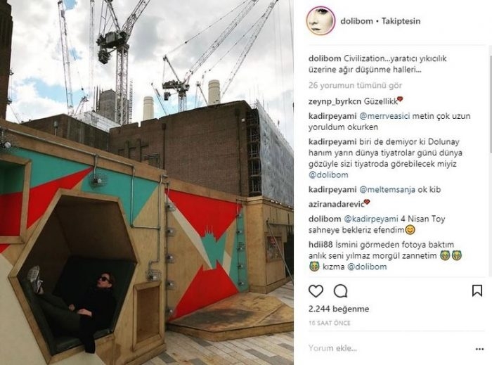 Ünlülerin Instagram paylaşımları (27.03.2018)
