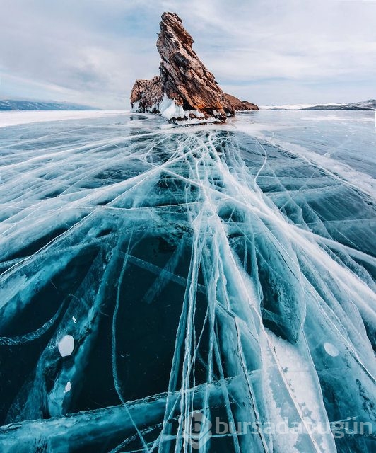 Dünyanın en derin gölü 'Baykal'dan müthiş fotoğraflar