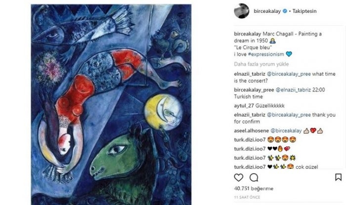 Ünlü isimlerin Instagram paylaşımları (01.04.2018) 