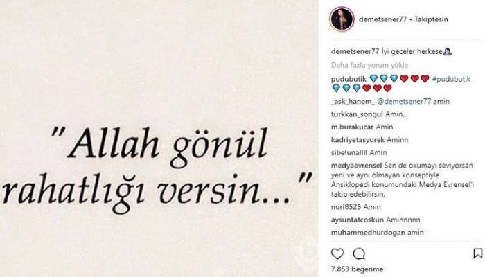 Ünlü isimlerin Instagram paylaşımları (01.04.2018) 
