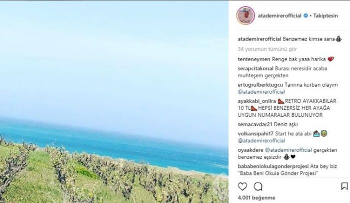 Ünlü isimlerin Instagram paylaşımları (01.04.2018) 