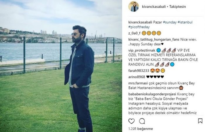 Ünlü isimlerin Instagram paylaşımları (01.04.2018) 