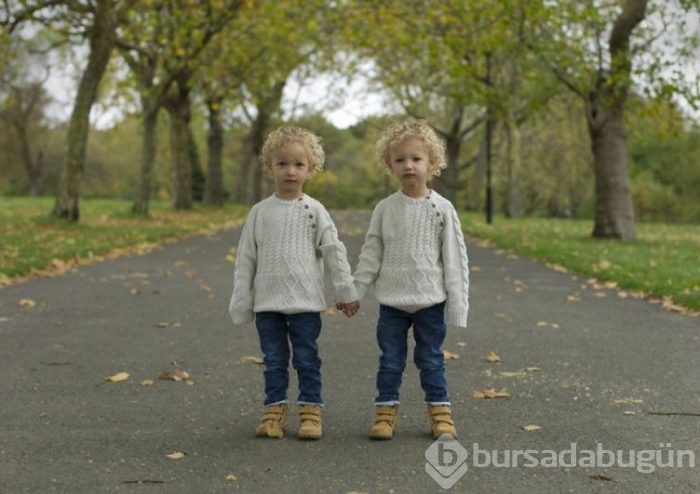 Tek yumurta ikizlerini böyle fotoğrafladı!
