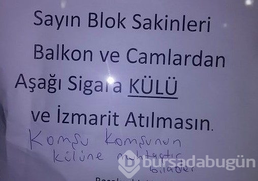 Apartman yöneticilerin ilginç ilanları