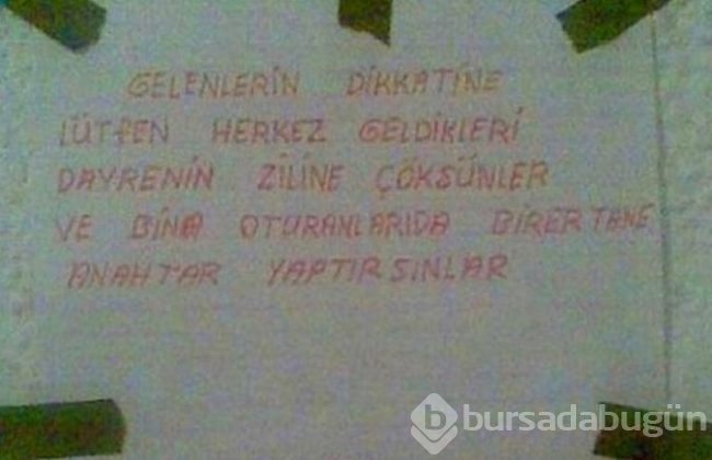 Apartman yöneticilerin ilginç ilanları