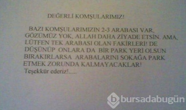 Apartman yöneticilerin ilginç ilanları