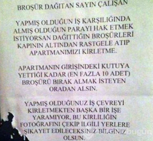 Apartman yöneticilerin ilginç ilanları