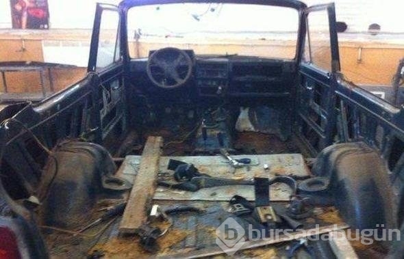 1000 liraya aldığı otomobili öyle bir hale getirdi ki