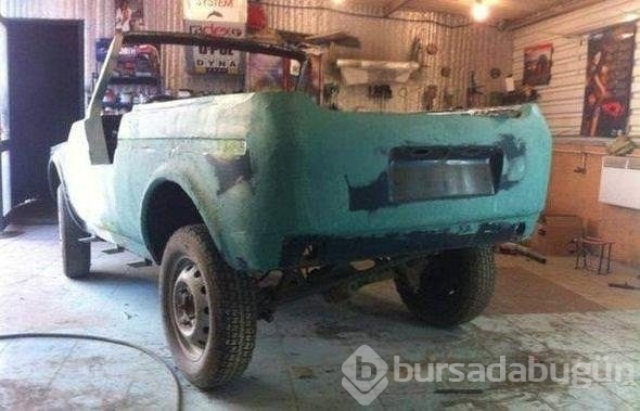 1000 liraya aldığı otomobili öyle bir hale getirdi ki