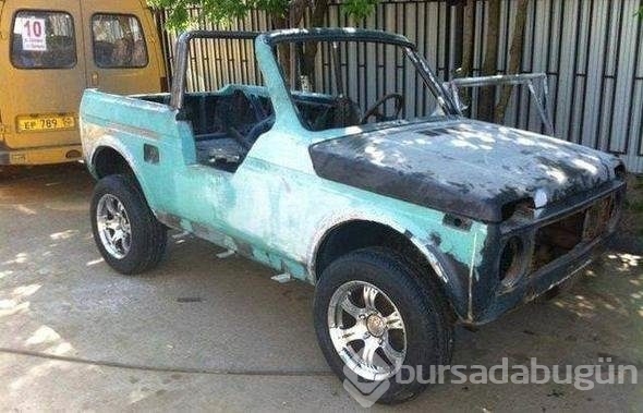 1000 liraya aldığı otomobili öyle bir hale getirdi ki