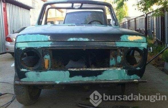 1000 liraya aldığı otomobili öyle bir hale getirdi ki