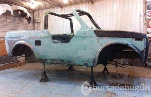 1000 liraya aldığı otomobili öyle bir hale getirdi ki