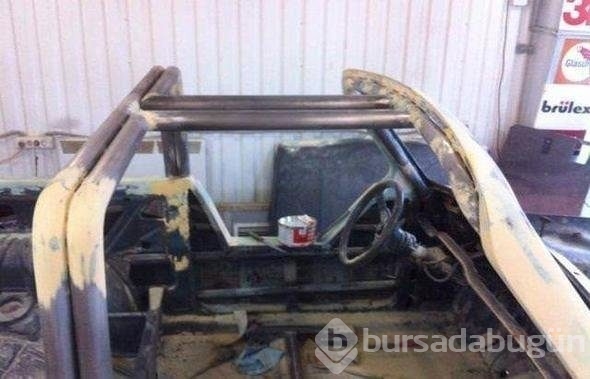 1000 liraya aldığı otomobili öyle bir hale getirdi ki