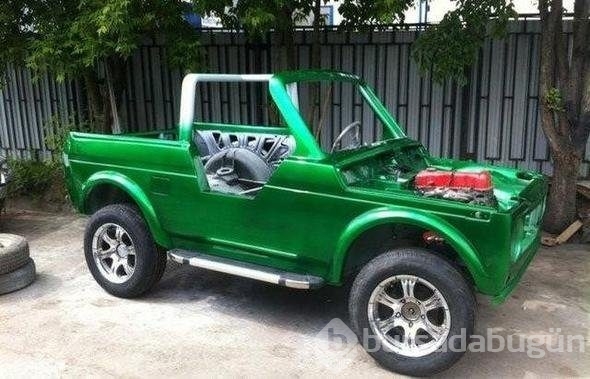 1000 liraya aldığı otomobili öyle bir hale getirdi ki