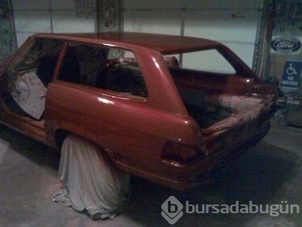 1000 liraya aldığı otomobili öyle bir hale getirdi ki