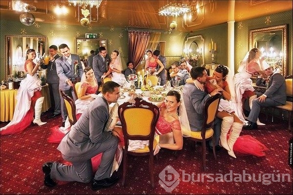 En ilginç düğün fotoğrafları
