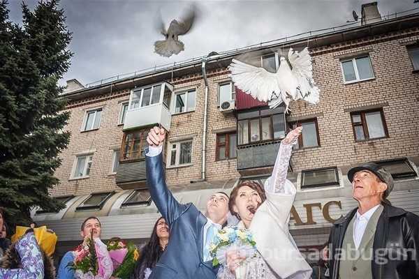 En ilginç düğün fotoğrafları