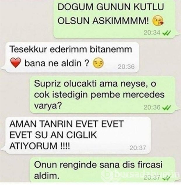 Bu mesajlar güldürüyor!