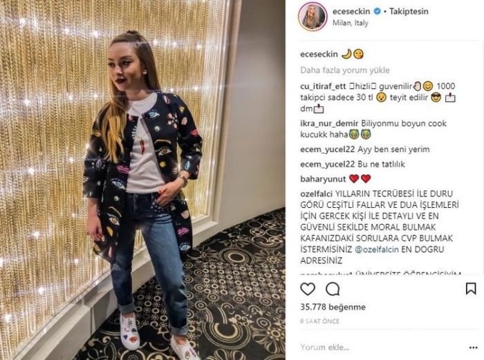 Ünlülerin Instagram paylaşımları (09.04.2018) 
