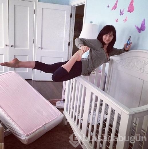 Onun için her yer yoga!
