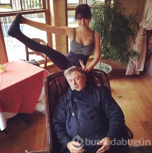 Onun için her yer yoga!
