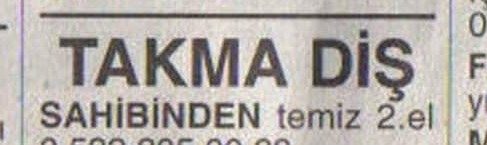 Komik ilanlar