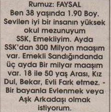 Komik ilanlar