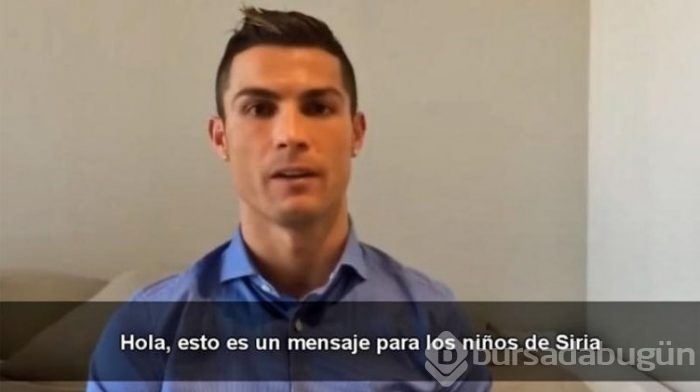 Her zaman Suriyeli çocukların yanında: Cristiano Ronaldo