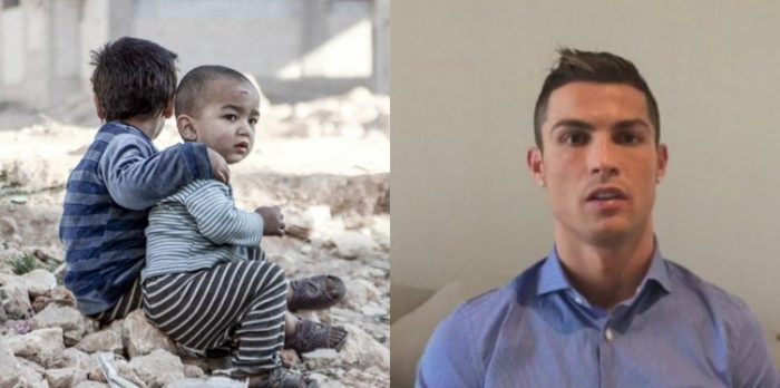 Her zaman Suriyeli çocukların yanında: Cristiano Ronaldo