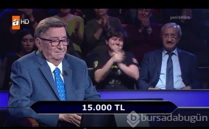 'Kim milyoner olmak ister'de değeri en az 15 bin TL olan sorular
