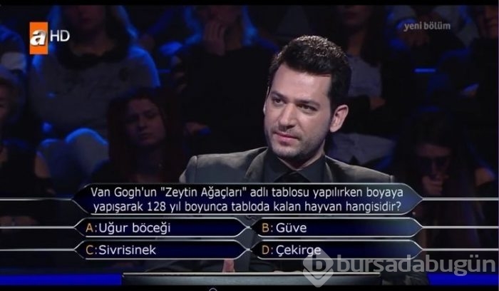 'Kim milyoner olmak ister'de değeri en az 15 bin TL olan sorular
