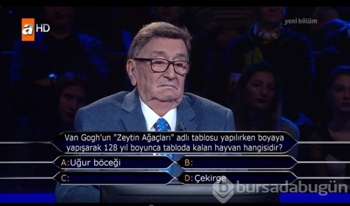 'Kim milyoner olmak ister'de değeri en az 15 bin TL olan sorular
