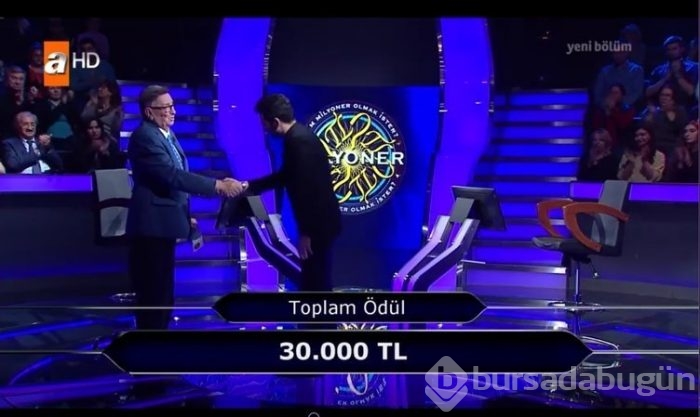 'Kim milyoner olmak ister'de değeri en az 15 bin TL olan sorular
