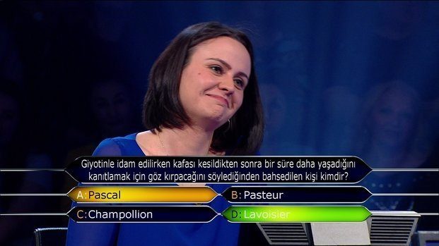 'Kim milyoner olmak ister'de değeri en az 15 bin TL olan sorular
