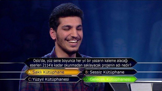 'Kim milyoner olmak ister'de değeri en az 15 bin TL olan sorular
