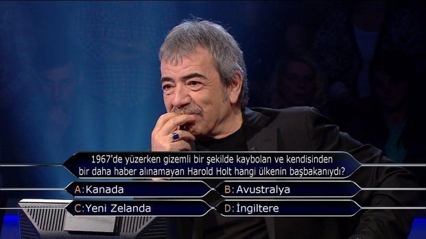 'Kim milyoner olmak ister'de değeri en az 15 bin TL olan sorular
