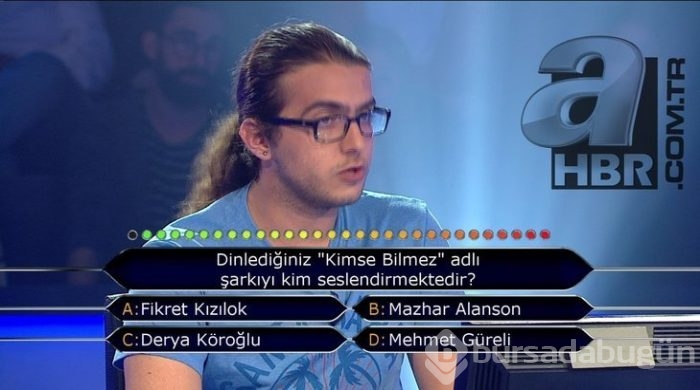 'Kim milyoner olmak ister'de değeri en az 15 bin TL olan sorular
