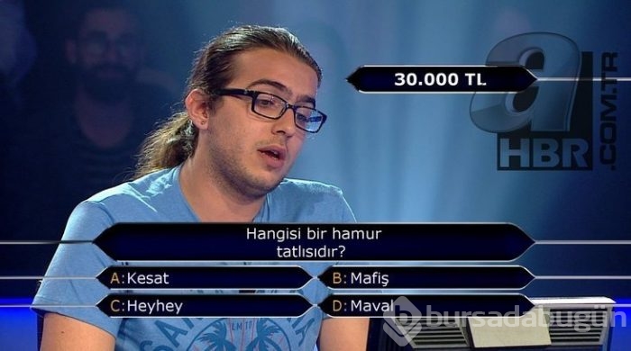 'Kim milyoner olmak ister'de değeri en az 15 bin TL olan sorular
