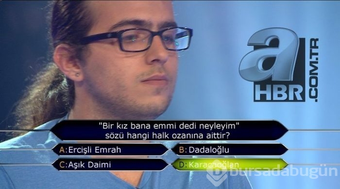 'Kim milyoner olmak ister'de değeri en az 15 bin TL olan sorular
