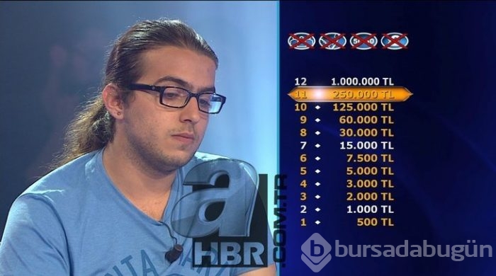 'Kim milyoner olmak ister'de değeri en az 15 bin TL olan sorular
