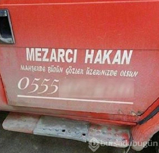 En komik araç yazıları